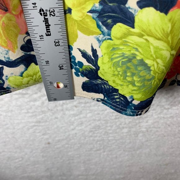 Closet London Women's Multicolor Floral V-back Pleated Summer Dress Size 12 8882 - Picture 4 of 9